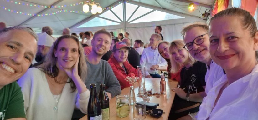 Abends im Eventzelt